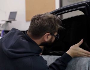 Removing car window tint in Bakewell